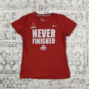 Nike T Shirt Slim National Championship Ohio State Never Finished Size Medium
